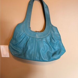 Coach ergo pleated leather hobo bag
